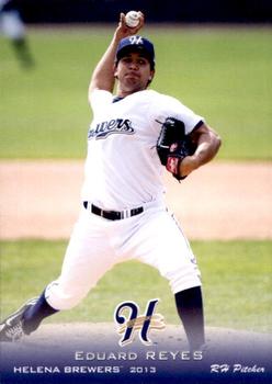 2013 Grandstand Helena Brewers #NNO Eduard Reyes Front