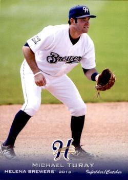 2013 Grandstand Helena Brewers #NNO Michael Turay Front