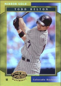 2001 Leaf Certified Materials - Mirror Gold #12 Todd Helton  Front