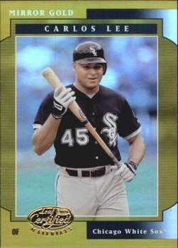 2001 Leaf Certified Materials - Mirror Gold #93 Carlos Lee  Front