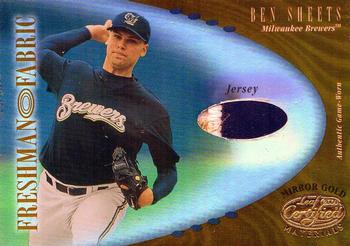 2001 Leaf Certified Materials - Mirror Gold #137 Ben Sheets Front