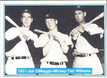 1982 ASA The Mickey Mantle Story #7 Mickey Mantle / Joe DiMaggio / Ted Williams Front