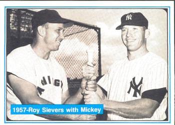 1982 ASA The Mickey Mantle Story #30 Roy Sievers / Mickey Mantle Front