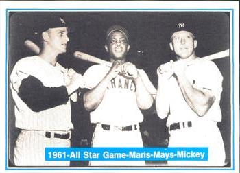 1982 ASA The Mickey Mantle Story #41 Roger Maris / Willie Mays / Mickey Mantle Front