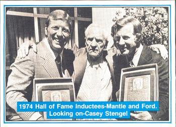 1982 ASA The Mickey Mantle Story #66 Mickey Mantle / Casey Stengel / Whitey Ford Front