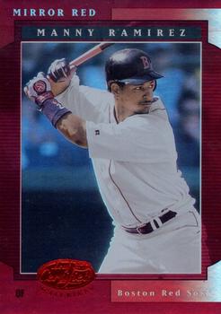 2001 Leaf Certified Materials - Mirror Red #14 Manny Ramirez  Front