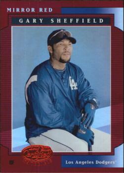 2001 Leaf Certified Materials - Mirror Red #49 Gary Sheffield  Front