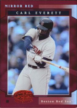 2001 Leaf Certified Materials - Mirror Red #65 Carl Everett  Front