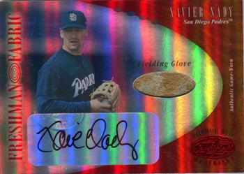 2001 Leaf Certified Materials - Mirror Red #129 Xavier Nady Front