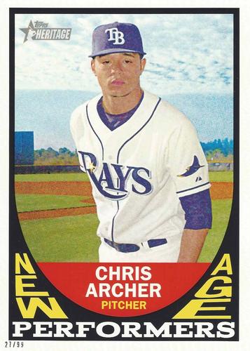2016 Topps Heritage New Age Performers 5x7 #NAP-CA Chris Archer Front