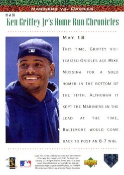 1998 Upper Deck - Ken Griffey Jr.'s Home Run Chronicles #19 Ken Griffey Jr. Back