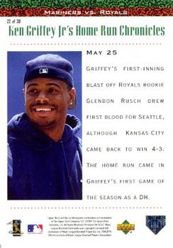1998 Upper Deck - Ken Griffey Jr.'s Home Run Chronicles #22 Ken Griffey Jr. Back