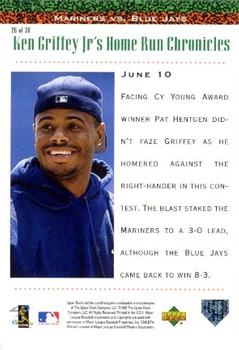 1998 Upper Deck - Ken Griffey Jr.'s Home Run Chronicles #26 Ken Griffey Jr. Back