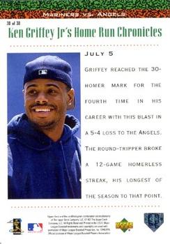 1998 Upper Deck - Ken Griffey Jr.'s Home Run Chronicles #30 Ken Griffey Jr. Back