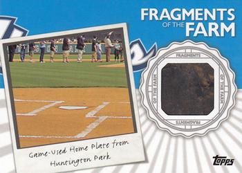 2016 Topps Pro Debut - Fragments of the Farm #FOTF-CC Game-Used Home Plate from Huntington Park Front