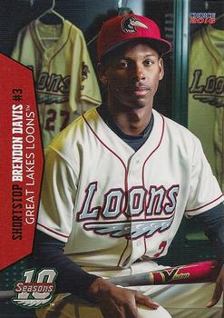2016 Choice Great Lakes Loons #08 Brendon Davis Front