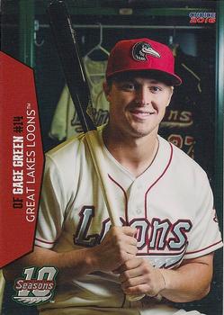 2016 Choice Great Lakes Loons #13 Gage Green Front