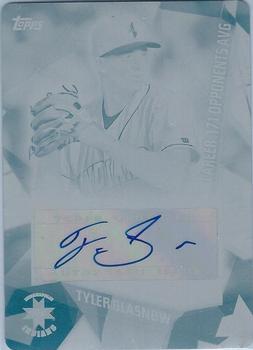 2016 Topps Pro Debut - Pro Production Autographs Printing Plates Cyan #PPA-TG Tyler Glasnow Front