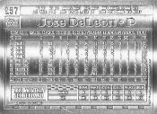 1990 Topps Gallery of Champions Aluminum #257 Jose DeLeon Back