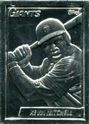 1990 Topps Gallery of Champions Aluminum #500 Kevin Mitchell Front