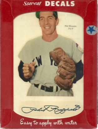 1952 Star-Cal Large Decals #70-F Phil Rizzuto Front