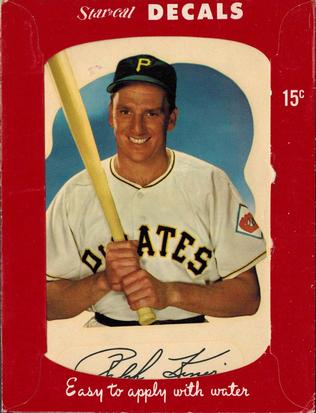 1952 Star-Cal Large Decals #77-B Ralph Kiner Front