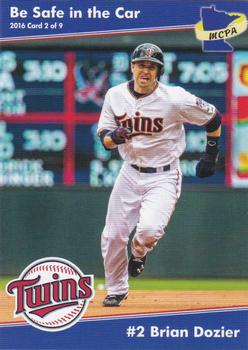2016 Minnesota Twins Police #2 Brian Dozier Front