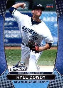 2016 Choice West Michigan Whitecaps #07 Kyle Dowdy Front