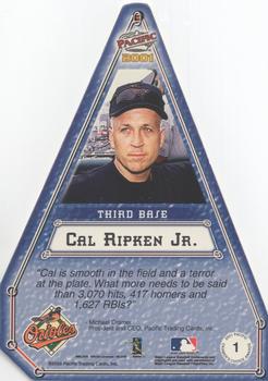 2001 Pacific - Cramer's Choice Styrene #1 Cal Ripken Jr.  Back