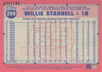 2016 Topps Archives - Blue Border #259 Willie Stargell Back