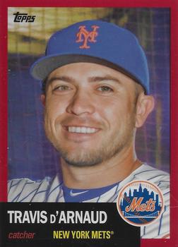 2016 Topps Archives - Red Border #21 Travis d'Arnaud Front