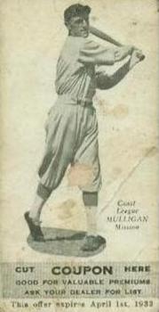 1932 Zee-Nut Pacific Coast League #NNO Ed Mulligan Front