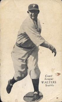 1932 Zee-Nut Pacific Coast League #NNO William Walters Front