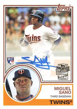 2016 Topps Archives - Fan Favorite Autographs #FFA-MS Miguel Sano Front