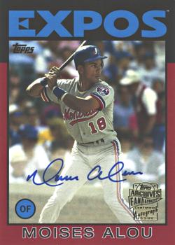 2016 Topps Archives - Fan Favorite Autographs Red Border #FFA-MA Moises Alou Front