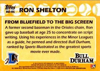 2016 Topps Archives - 1988 Topps Bull Durham #BD-RS Ron Shelton Back