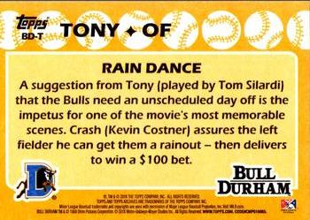 2016 Topps Archives - 1988 Topps Bull Durham #BD-T Tony / Tom Silardi Back