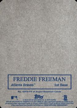 2016 Topps Archives - 1969 Topps Super #69TS-FF Freddie Freeman Back