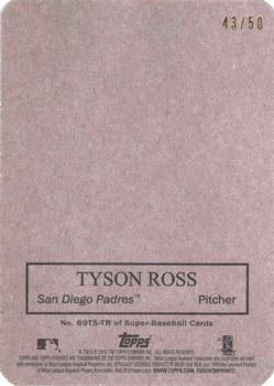 2016 Topps Archives - 1969 Topps Super Red Back #69TS-TR Tyson Ross Back
