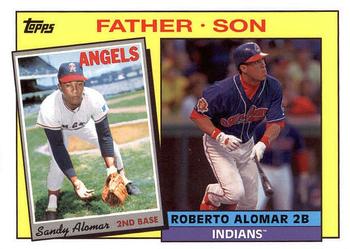 2016 Topps Archives - 1985 Topps Father-Son #FS-AAL Sandy Alomar / Roberto Alomar Front