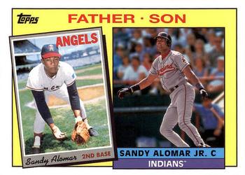 2016 Topps Archives - 1985 Topps Father-Son #FS-AL Sandy Alomar / Sandy Alomar Jr. Front