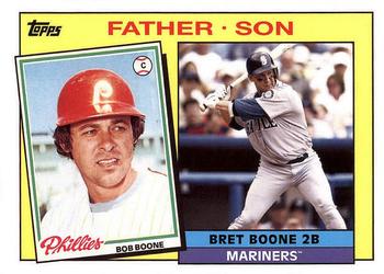 2016 Topps Archives - 1985 Topps Father-Son #FS-BB Bret Boone / Bob Boone Front