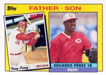 2016 Topps Archives - 1985 Topps Father-Son #FS-PP Eduardo Perez / Tony Perez Front