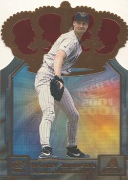 2001 Pacific - Gold Crown Die Cuts #3 Randy Johnson  Front