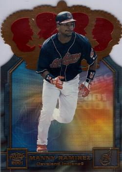 2001 Pacific - Gold Crown Die Cuts #15 Manny Ramirez  Front