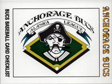 1991 Anchorage Bucs #36 Team Card / Checklist Front