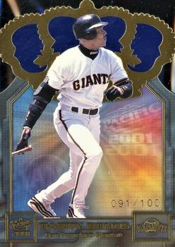 2001 Pacific - Gold Crown Die Cuts Blue #31 Barry Bonds  Front