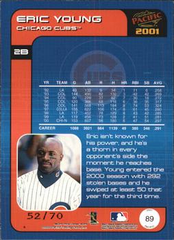 2001 Pacific - Hobby LTD #89 Eric Young  Back