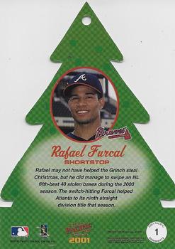 2001 Pacific - Ornaments #1 Rafael Furcal  Back