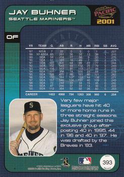 2001 Pacific - Premiere Date #393 Jay Buhner  Back